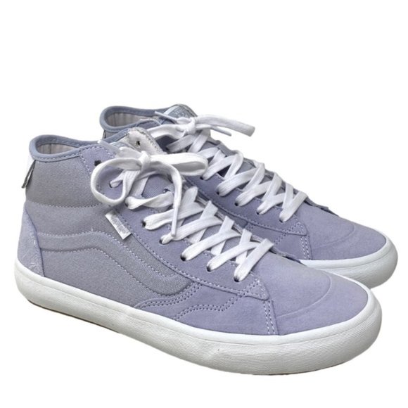 VANS Skate Lizzie Dusty Blue Shoe High Casual For Women Suede Canvas VN0A4BX1DSB - Picture 3 of 10